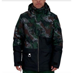 NWT Obermeyer Density Camouflage/Color Block HydroBlock Sport Ripstop-Weave Coat